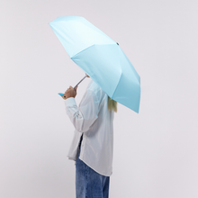 Load image into Gallery viewer, Compact Eco-Friendly Duckhead Umbrella - Popsicle Blue