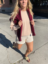 Load image into Gallery viewer, Cotton Gwendolyn Sweater - Merlot