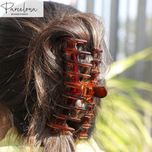 Load image into Gallery viewer, French Large Rake Hair Claw: Tortoise Shell