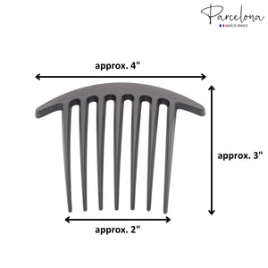 French Large Hair Combs (2 Pcs): Tortoise
