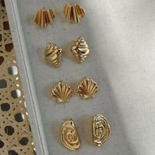 Load image into Gallery viewer, Minka Statement Studs: Gold Plate