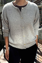 Load image into Gallery viewer, Bailey Cashmere Cardigan: Icy Grey
