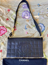 Load image into Gallery viewer, CHANEL Chocolate Bar Black Flap Bag [as-is]