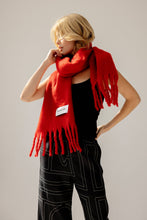 Load image into Gallery viewer, The 100% Recycled Stockholm Scarf - Crimson Red