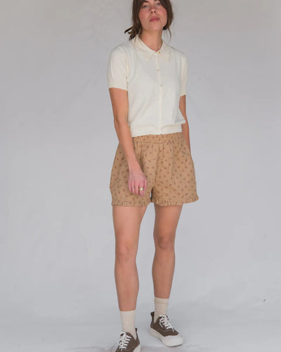 The Boxer Short - Brown Peony