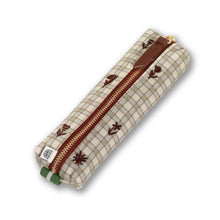 Load image into Gallery viewer, Elastic Pen Pouch - Garden Grid