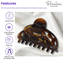 Load image into Gallery viewer, French Jardin Medium Hair Claw: Tortoise Shell