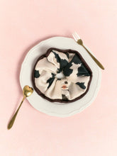 Load image into Gallery viewer, "Spot Chic" Oversized Silk Scrunchie - Cow Print