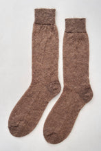 Load image into Gallery viewer, Mohair Veil Socks: Mocha