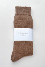 Load image into Gallery viewer, Mohair Veil Socks: Mocha