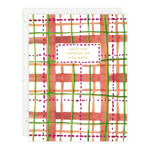 Holiday Plaid - Holiday Card