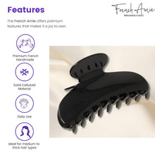 Load image into Gallery viewer, French Large Hair Claw: Black