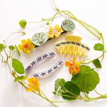 Load image into Gallery viewer, Jeweled Nasturtium French Barrette