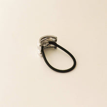 Load image into Gallery viewer, Mini Metal Double Cuff Hair Tie | Silver