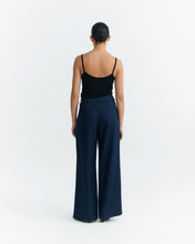 Load image into Gallery viewer, Navy Hemp Wide Leg Molly Pants