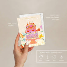 Load image into Gallery viewer, Cherry Cake - Birthday Card
