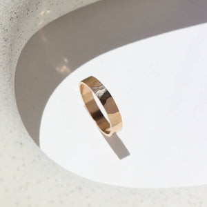 Cigar Band Ring: 14k Gold Fill
