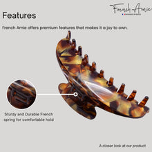 Load image into Gallery viewer, French XL Hair Claw: Amber