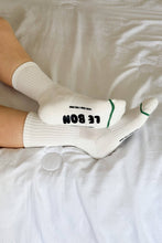 Load image into Gallery viewer, Hugger Socks: White/Black