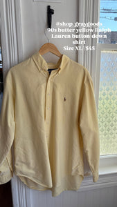 GG 90's Butter Yellow RL BD Shirt [XL]