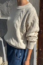 Load image into Gallery viewer, Cotton Fisherman Sweater: Naturel
