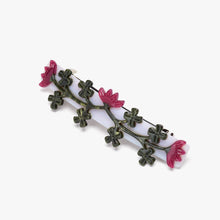 Load image into Gallery viewer, Crimson Clover French Barrette Hair Clip