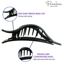 Load image into Gallery viewer, French Large Slide-In Hair Claw: Black