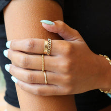Load image into Gallery viewer, Cigar Band Ring: 14k Gold Fill