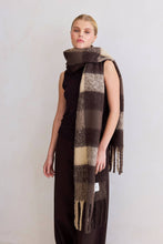 Load image into Gallery viewer, The Reykjavik Scarf - 100% Recycled - Brown Check