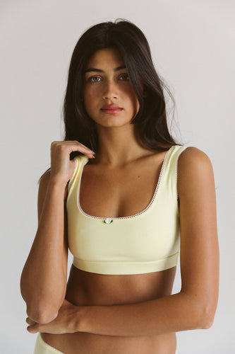 Support Cotton Bra: Butter