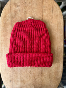 Cotton Beanie - Red