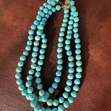 Load image into Gallery viewer, Turquoise Howlite Gemstone Necklace