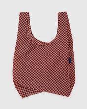 Load image into Gallery viewer, Standard Baggu - Pink Brown Check