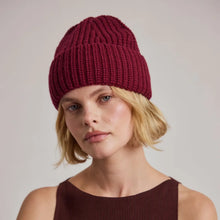 Load image into Gallery viewer, Merino Wool Beanie - Dark Burgundy