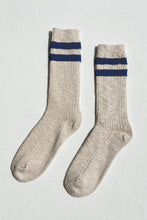 Load image into Gallery viewer, Cottage Varsity Socks: Oatmeal Varsity