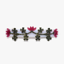 Load image into Gallery viewer, Crimson Clover French Barrette Hair Clip