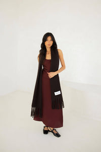 The Reykjavik Scarf - 100% Recycled - Ground Coffee - FW25