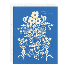 Load image into Gallery viewer, Blue Flower Bouquet - Thank You Card