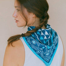 Load image into Gallery viewer, Cotton Mountains Bandana | Navy