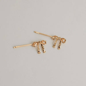 Ribbon Metal Hair Bobby Pins | Gold