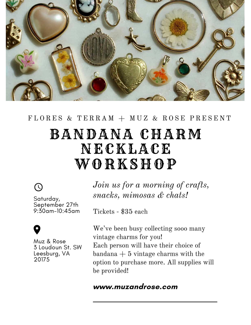 Bandana Charm Necklace Workshop