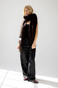 The Reykjavik Scarf - 100% Recycled - Ground Coffee - FW25
