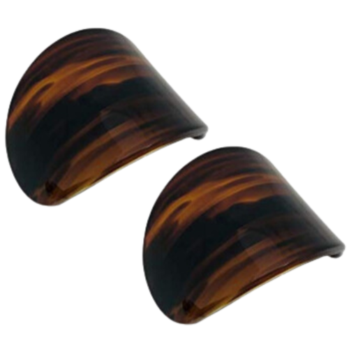 French Curved Hair Barrettes: Tortoise Shell