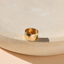 Load image into Gallery viewer, Hammered Dome Ring: 14k Gold Fill