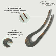 Load image into Gallery viewer, Set of 2 French Curved Hair Pin: Tortoise Shell