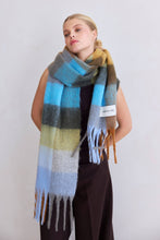 Load image into Gallery viewer, The Reykjavik Scarf - 100% Recycled - Blue/Orange