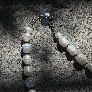 Mottled Pearl Necklace