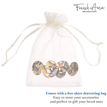 Load image into Gallery viewer, French Amie Swirls Onyx Cellulose Handmade Hair Clip Barrette with Silver Clasp