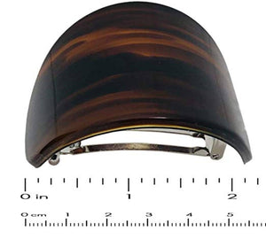 French Curved Hair Barrettes: Tortoise Shell