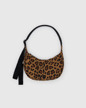 Load image into Gallery viewer, Small Nylon Crescent Bag - Leopard